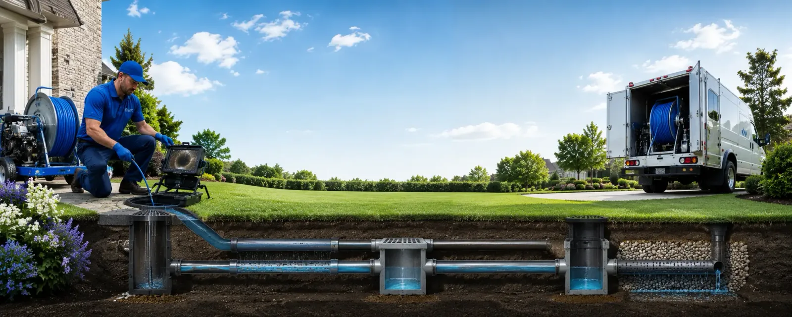 Outdoor drain cleaning information for Crewe, VA